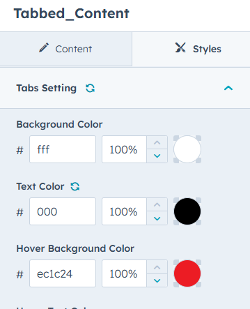 tabs